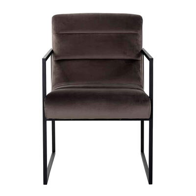 Stol Clara Stone Velvet, sort