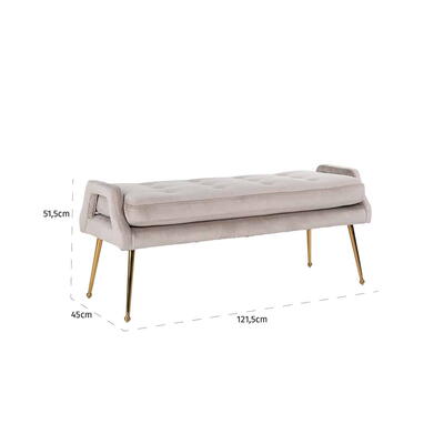 Sofa Rebel Khaki Velvet / Guld