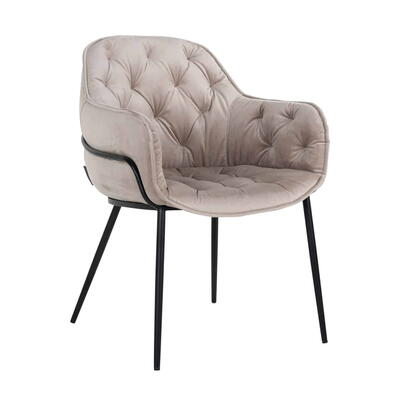 Stol Nomi khaki fløjl