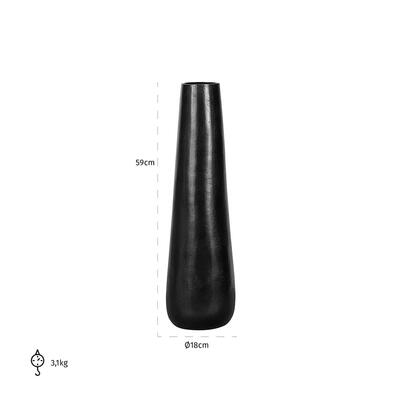 Vase Sjarel Aluminium, stor