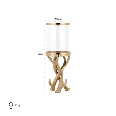 Hurricane Avius guld, lysestage