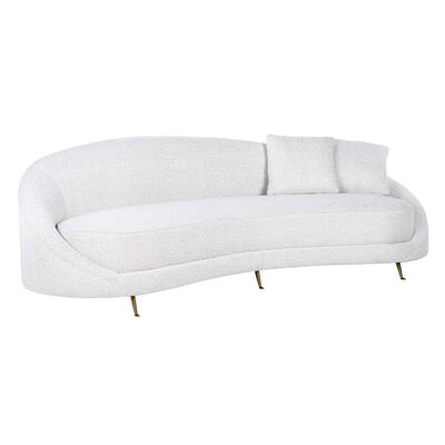 Sofa Bourbon med 2 puder Hvid / guld