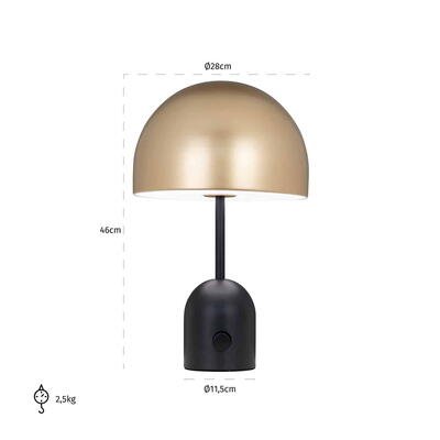 Bordlampe Elvina