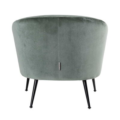 Lænestol Inova Jade Velvet / Sort