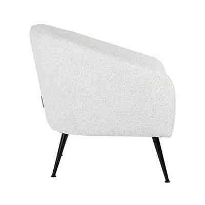 Lænestol Inova White Bouclé / Black
