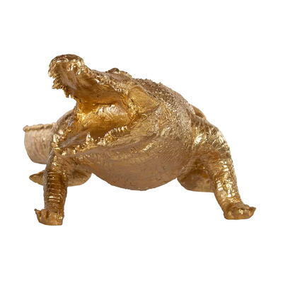 Kunst dekoration krokodille stor