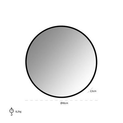 Maesa Spejl Black Ø90