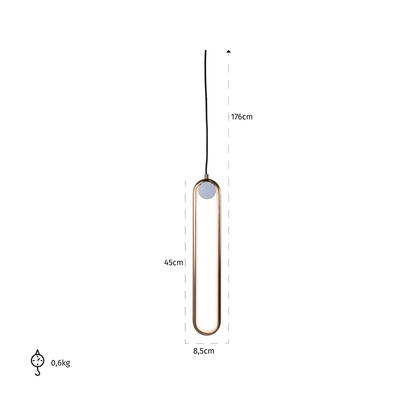 Mavey Gold hængelampe 