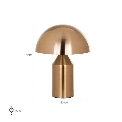 Bordlampe Alicia guld