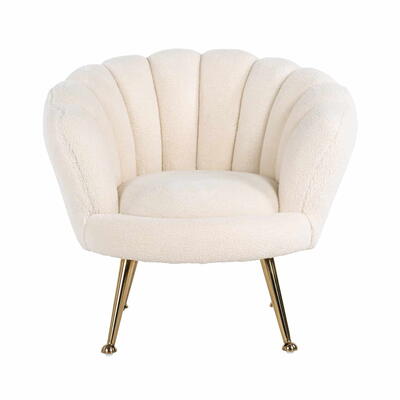 Børnestol Charly White Teddy / Gold