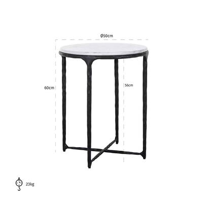 Steel Smith Black 50ø Hjørnebord