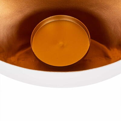 Lys Holder Silas Ivory guld, medium