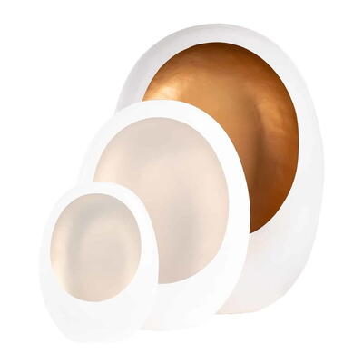 Lysestage Silas Ivory Gold, stor