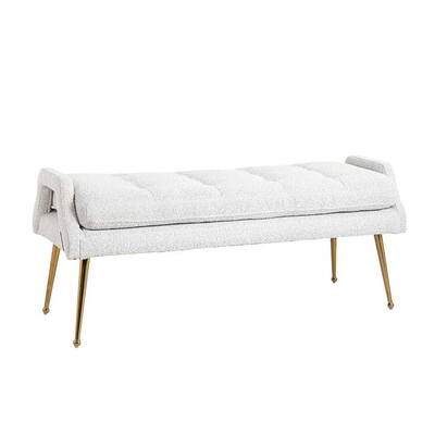 Sofa rebel hvid bouclé / guld
