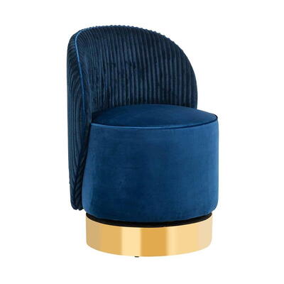 Lænestol Bristel Navy Velvet + Rib