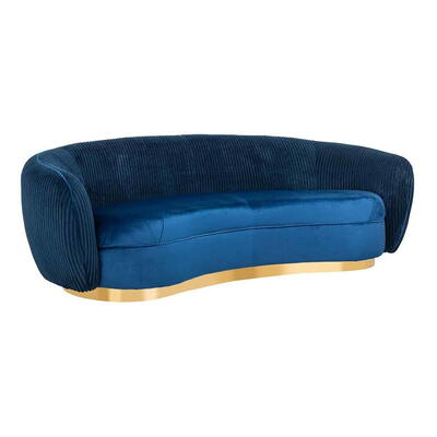 Sofa Waylon Navy Velvet + Ribben