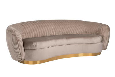 Sofa Waylon Nougat Velvet + Ribben