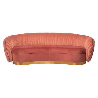 Sofa Waylon Pink Velvet + Ribben