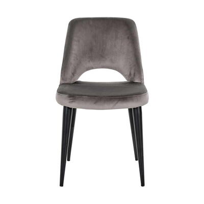 Stol Tabitha fjer sten fløjl, brandhæmmende