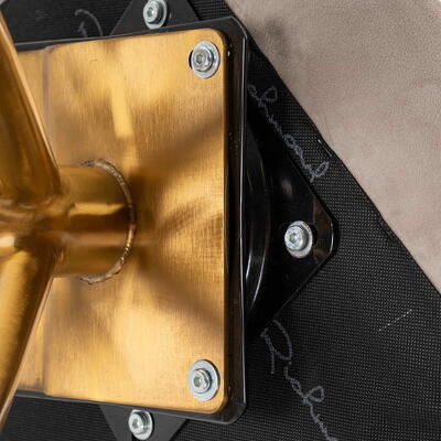 Stol Sierra Khaki Velvet, brandhæmmende