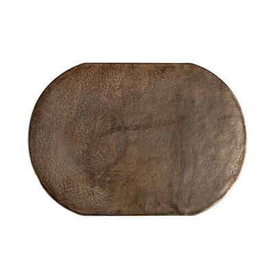 Hjørnebord Denzell børstet guld