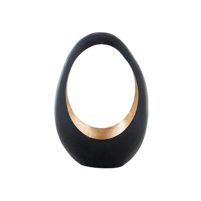 Stearinlysholder Chady sort guld, lille