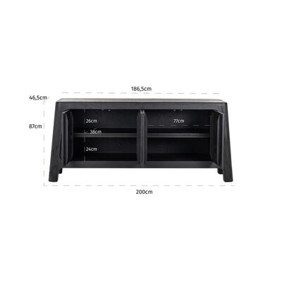 Skænk baccarat, 4-døre