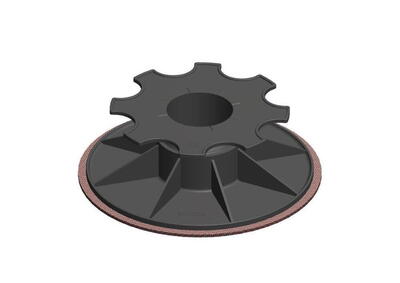 Klods Hans 53-83 mm. opklodsning på tagpap