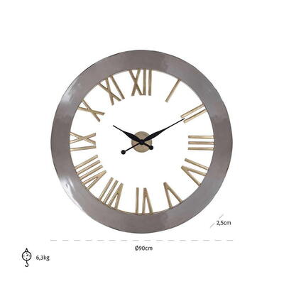 Vægur Derax Round Silver / Gold