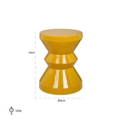 Diablo Hjørnebord, Ocher Ø35