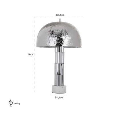 Bordlampe Jeremy sølv