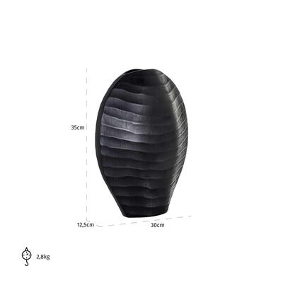Vase Gina black