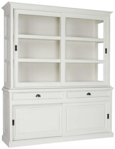 Skab 2x2-skydedøre 2-skuffer