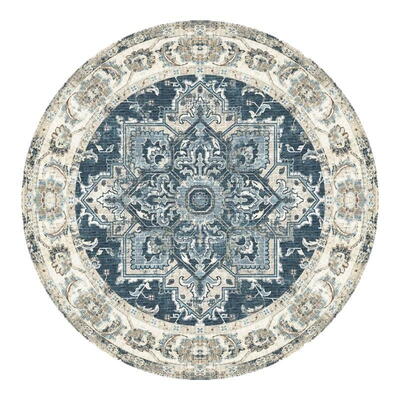 Havana Tæppe, blå - Ø200 cm. - UDSOLGT TIL UGE 12