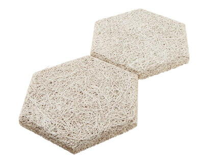 Fibrotech Hexagon træbeton - Hvid - RESTORDRE TIL UGE 9