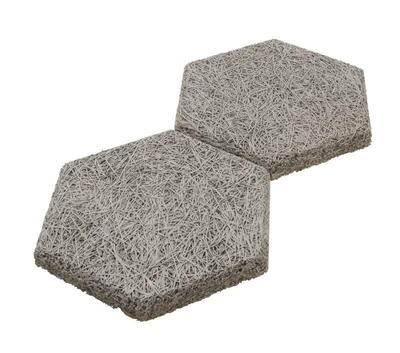 Fibrotech Hexagon træbeton - Grå