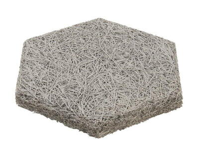 Fibrotech Hexagon træbeton - Grå