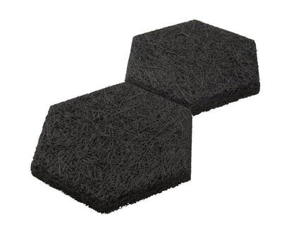 Fibrotech Hexagon træbeton - Sort