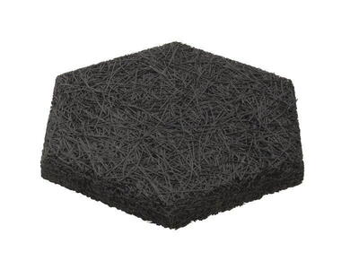 Fibrotech Hexagon træbeton - Sort