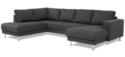 Billedet viser sofaen med chaiselong i højre side.