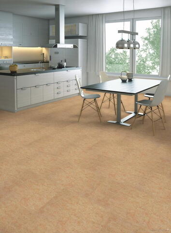 Ziro Lino-Klick linoleumsflise - Crema