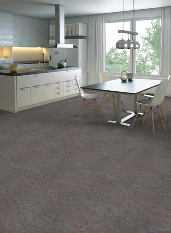 Ziro Lino-Klick linoleumsflise - Platin