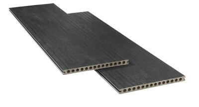 Kirkedal Terrasse Heimdal 22x300 mm. - Black/Grey