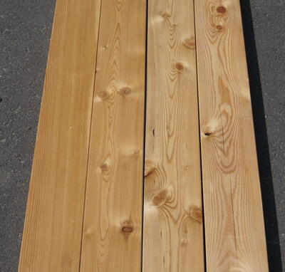 Sibirisk Lærk terrassebrædder 27x115 mm.