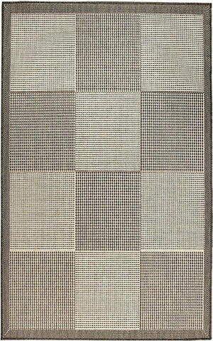 Kreatex - Fladvævet Spanish Collection, Madrid Champ/Grå - REST 133x190 CM