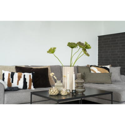 Vase, røget og mundblæst