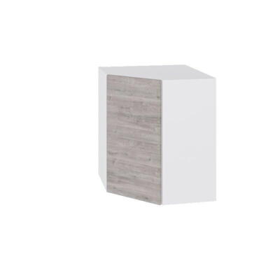 Multi-Living Overskab - Diagonalt hjørneskab m. hylder og låge