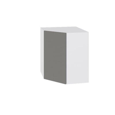 Multi-Living Overskab - Diagonalt hjørneskab m. hylder og låge