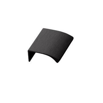 Edge børstet Mat sort greb 40 mm.