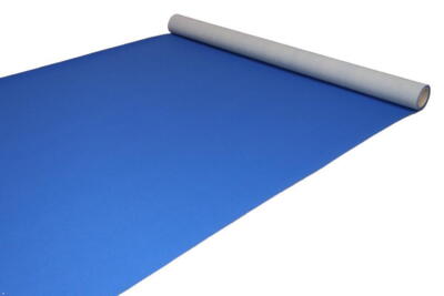 Blå Løber i nålefilt - 2 meter bredde - REST 250X200 CM